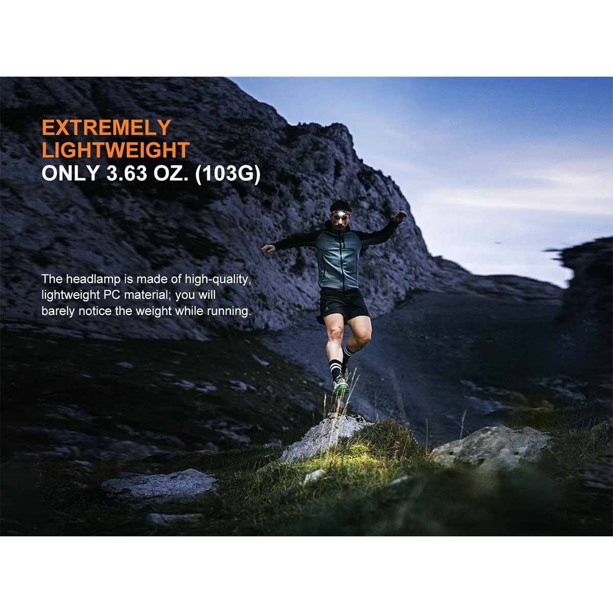 Fenix - HL18R-T V2.0 Rechargeable Headlamp - Black