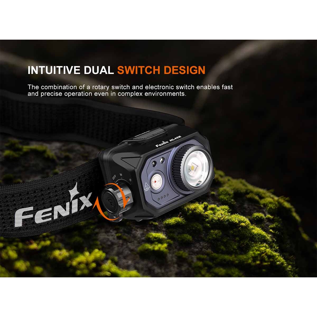 Fenix - HL45R Rechargeable Headlamp - Black