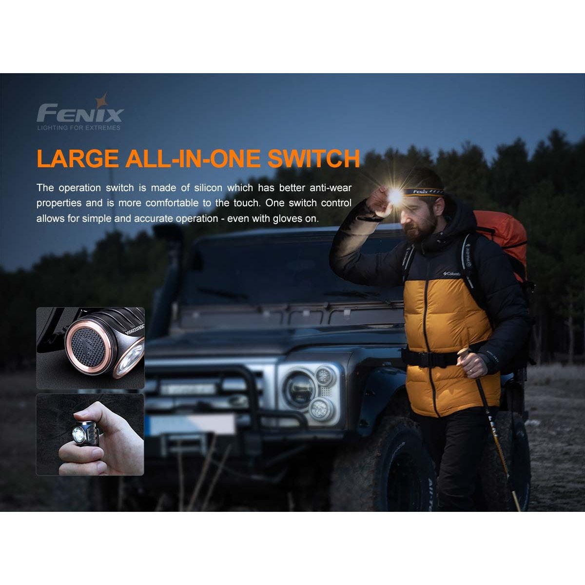Fenix - HM50R V2.0 Rechargeable Headlamp - Black