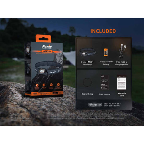 Fenix - HM55R Rechargeable Headlamp - Black