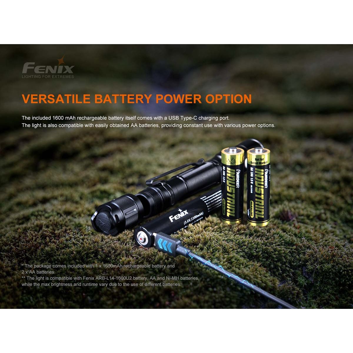 Fenix - LD22 V2.0 Flashlight with Rechargeable Battery