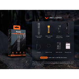 Fenix - LD30R Rechargeable Flashlight, 1700 Lumens, Black