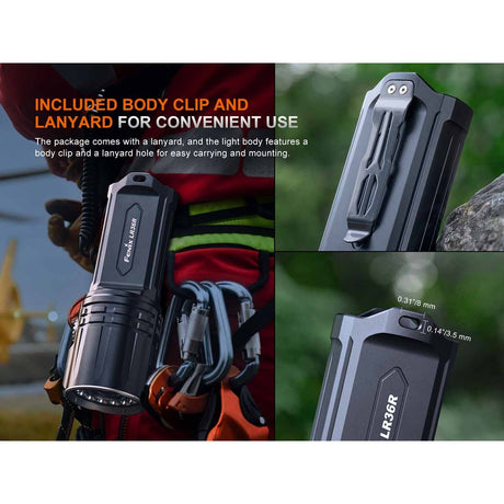 Fenix - LR36R White Laser Flashlight with 10,000 Lumen Floodlight