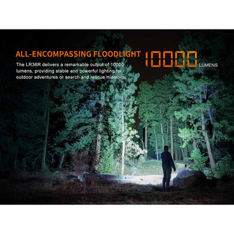 Fenix - LR36R White Laser Flashlight with 10,000 Lumen Floodlight
