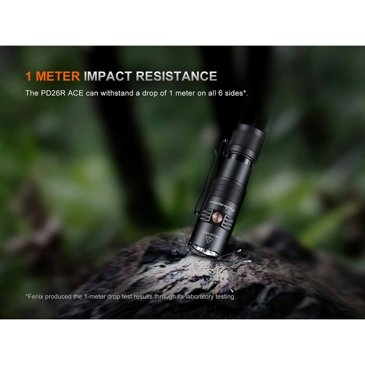 Fenix - PD26R ACE Rechargeable Flashlight - Black