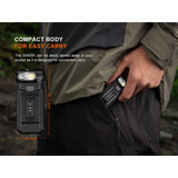 Fenix - SW05R-RED Clip On Flashlight with Red Light - Black