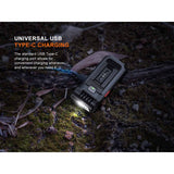 Fenix - SW05R-RED Clip On Flashlight with Red Light - Black