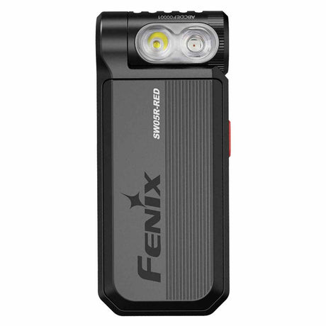 Fenix - SW05R-RED Clip On Flashlight with Red Light - Black