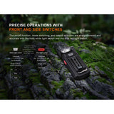 Fenix - SW05R-RED Clip On Flashlight with Red Light - Black