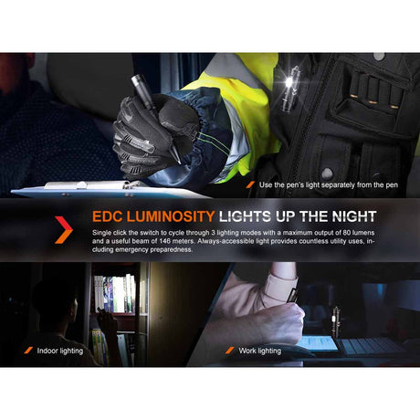 Fenix - T6 Penlight and EDC Flashlight - Black