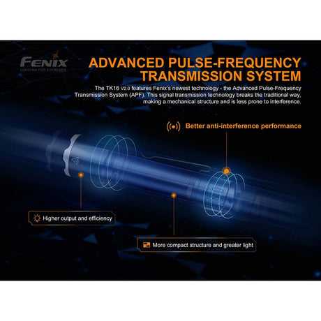 Fenix - TK16 V2.0 Tactical Flashlight - Black