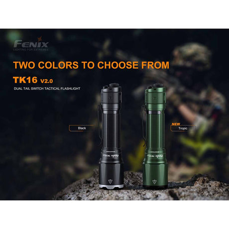 Fenix - TK16 V2.0 Tactical Flashlight - Black