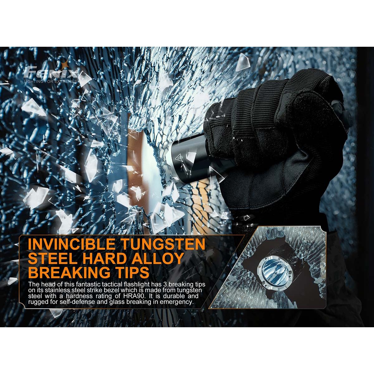 Fenix - TK16 V2.0 Tactical Flashlight - Black