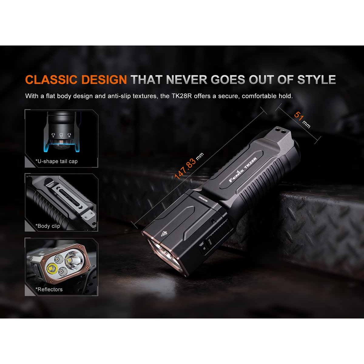Fenix - TK28R Rechargeable Flashlight, 6500 Lumens