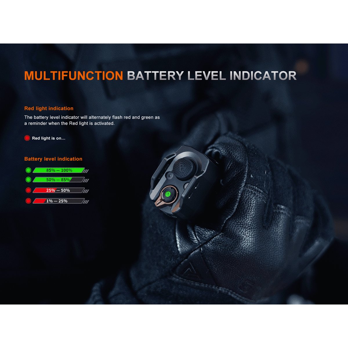 Fenix - TK35R RED Rechargeable Flashlight