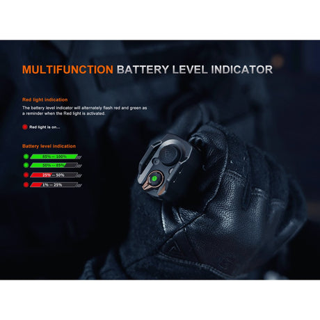 Fenix - TK35R RED Rechargeable Flashlight