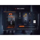 Fenix - TK35R RED Rechargeable Flashlight