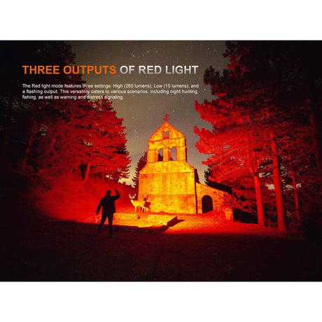 Fenix - TK35R RED Rechargeable Flashlight