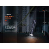 Fenix - WF26R Rechargeable Flashlight with Charging Dock