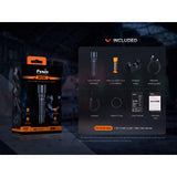 Fenix - WF26R Rechargeable Flashlight with Charging Dock