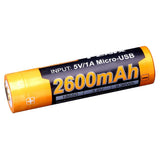 FENIX - ARB-L18-2600U USB Rechargeable 18650 Battery