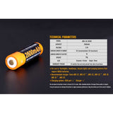 FENIX - ARB-L18-2600U USB Rechargeable 18650 Battery