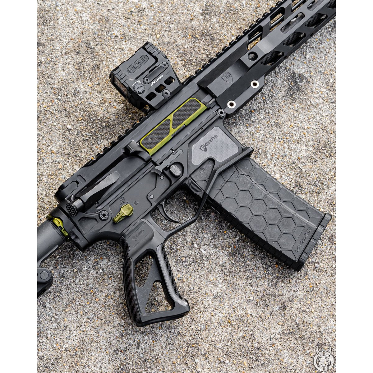 Fortis - Billet Dust Cover - Carbon Fiber - Red — view 2