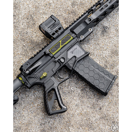 Fortis - Billet Dust Cover - Carbon Fiber - Red — view 2