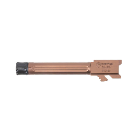 Fortis - Glock Match Grade Barrel 19 Threaded TiN Coating Gold