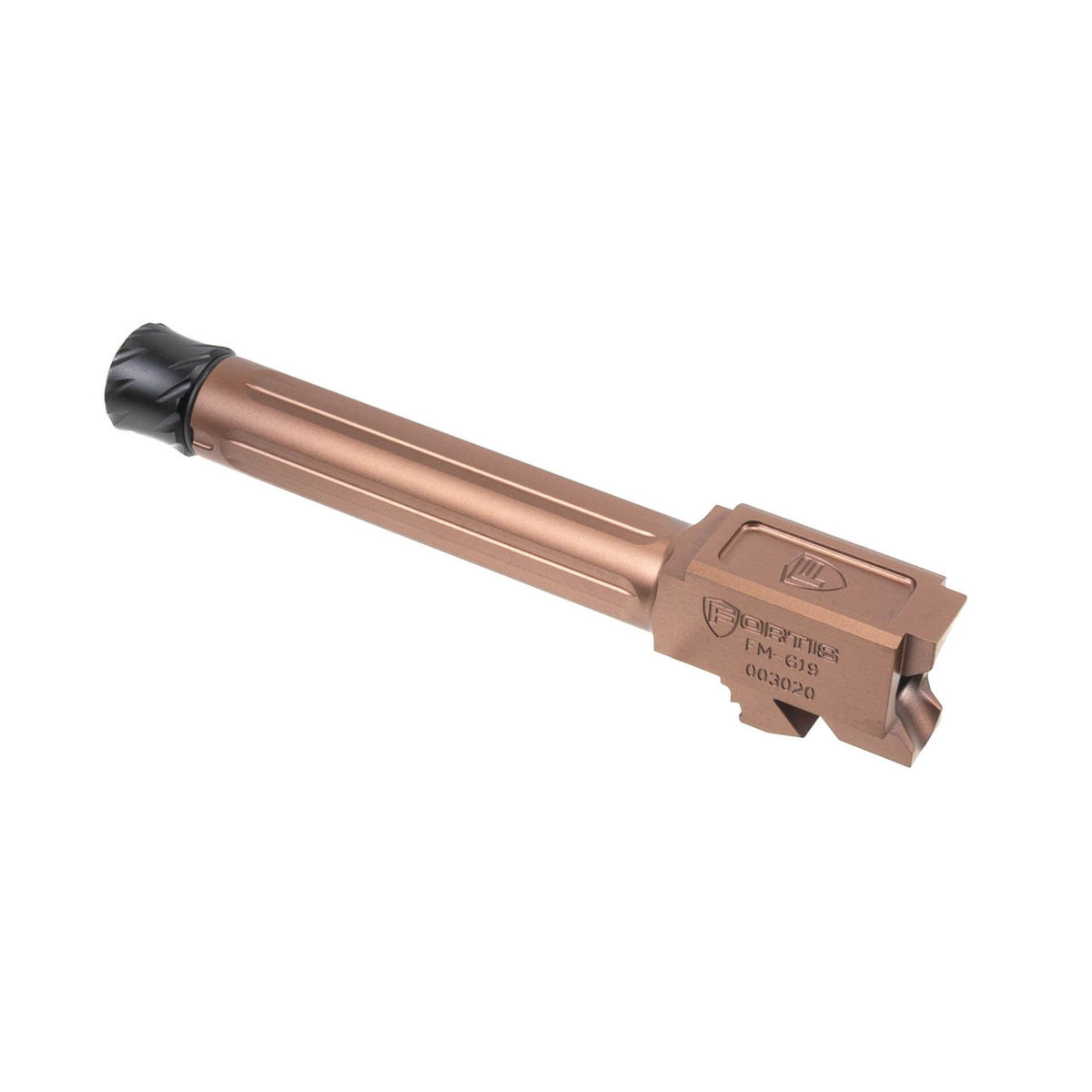 Fortis - Glock Match Grade Barrel 19 Threaded TiN Coating Gold