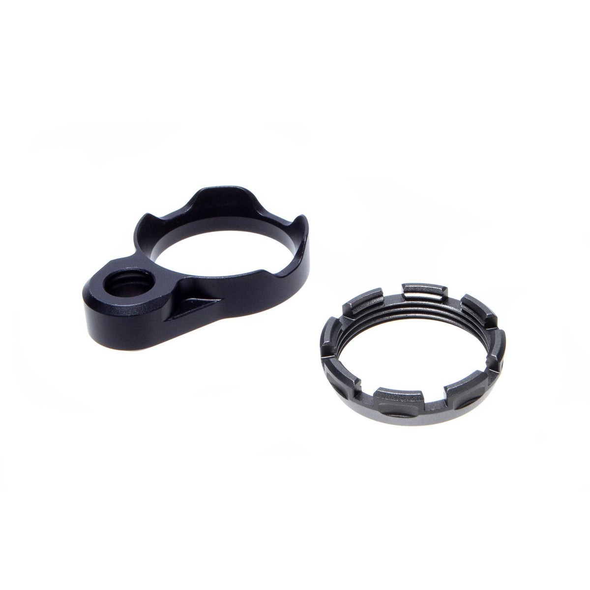 Fortis Manufacturing - K1 System Castle Nut and End Plate - Black — view 11