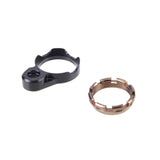 Fortis Manufacturing - K1 System Castle Nut and End Plate - Black — view 15