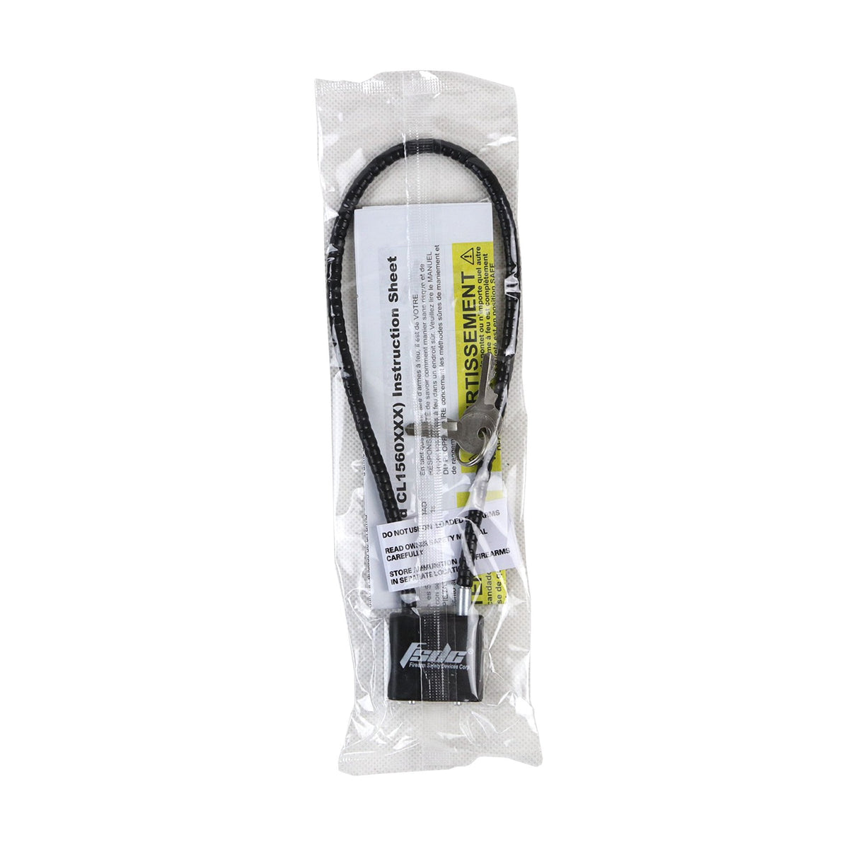 Firearm Safety Devices - 15” Cable Gun Lock (Black)