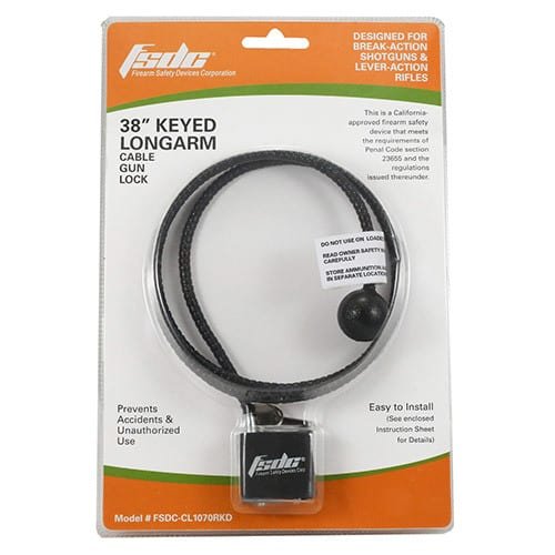 Firearm Safety Devices - 38” Longarm Cable Gun Lock