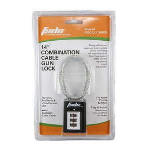 Firearm Safety Devices - 14” Combination Cable Gun Lock
