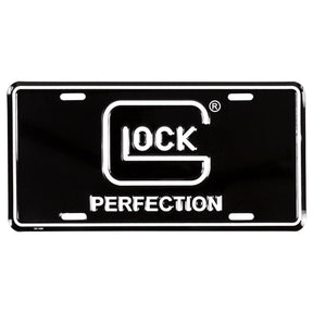 Glock - OEM Perfection License Plate - Black & White