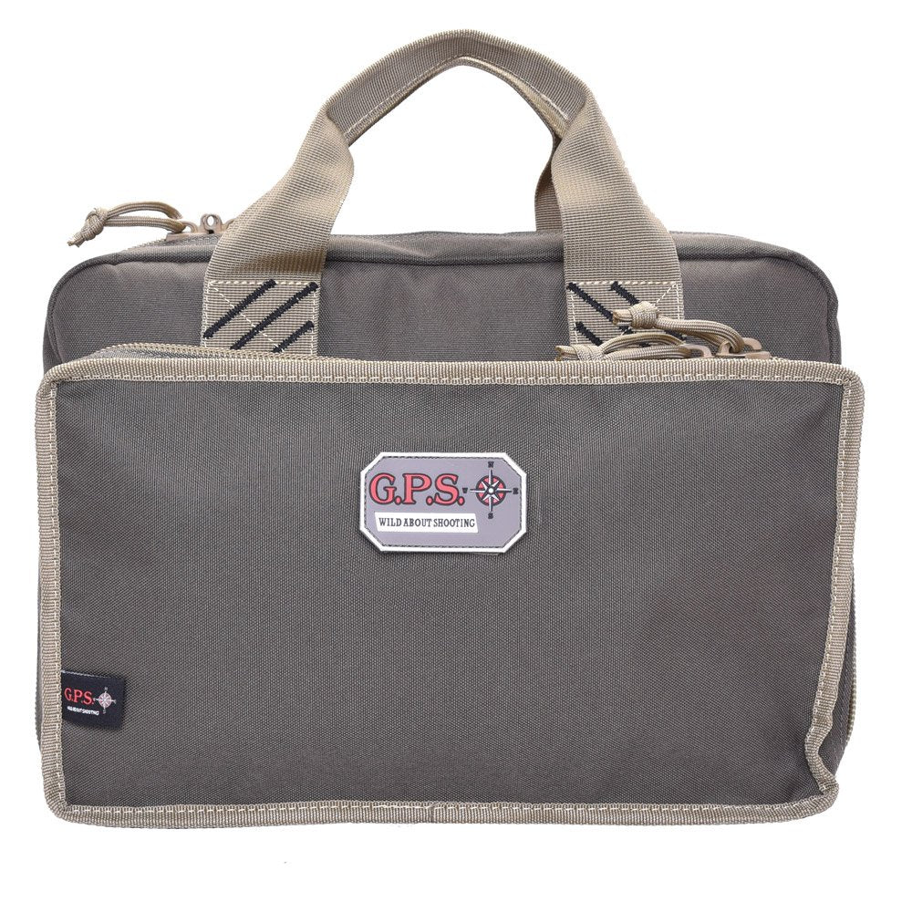 GPS - Quad Pistol Range Bag with Mag Storage - Rifle Green/Khaki