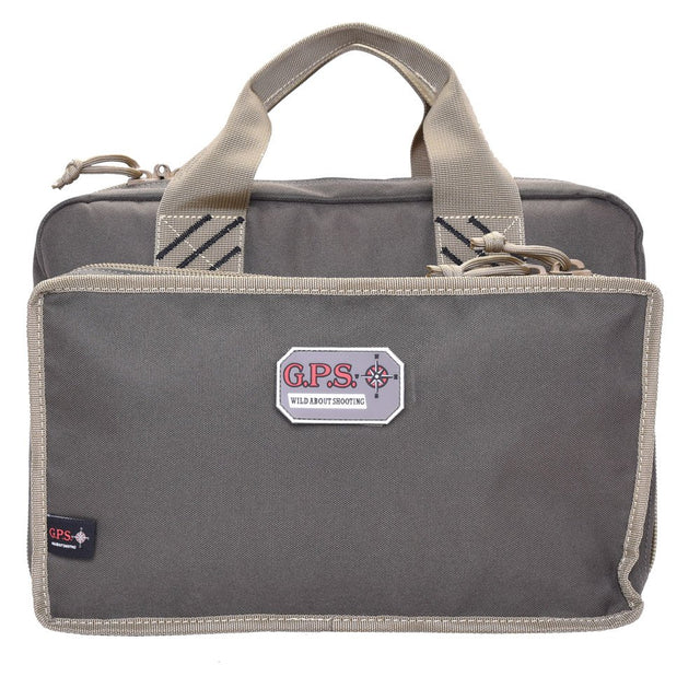 GPS - Quad Pistol Range Bag with Mag Storage - Rifle Green/Khaki