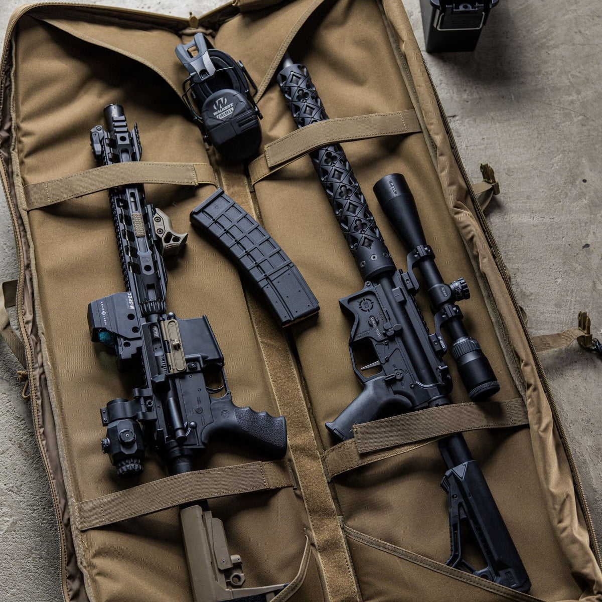 GPS - Double Rifle Case 42" Tactical - Black