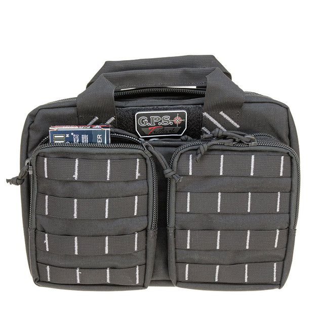 GPS - Tactical Quad +2 Pistol Range Bag - Black