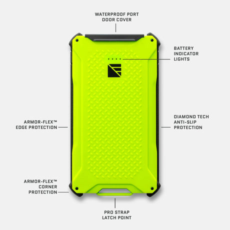 Dark Energy - Poseidon Pro Rugged Portable Battery 10,200mAh — Hi-Vis Green (2)