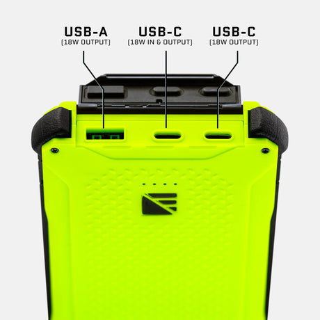 Dark Energy - Poseidon Pro Rugged Portable Battery 10,200mAh — Hi-Vis Green (3)
