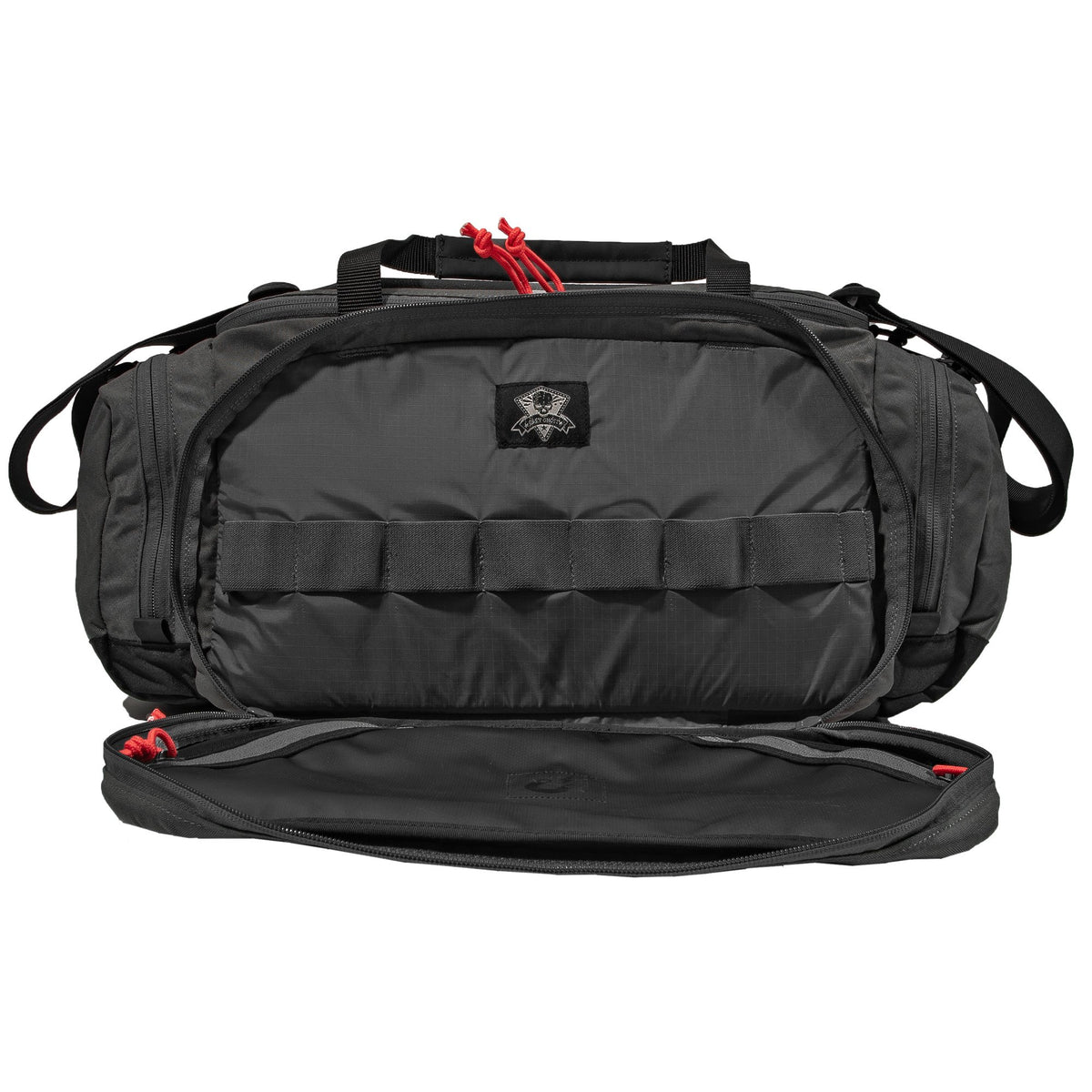 Grey Ghost Gear - Range Bag Black with Red Zipper Pulls