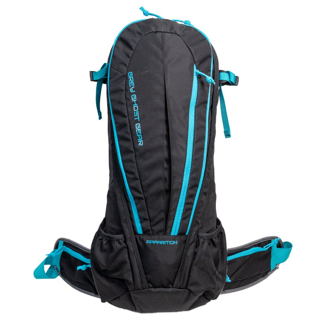 Grey Ghost Gear - Apparition SBR Bag in Black with Cyan Zips