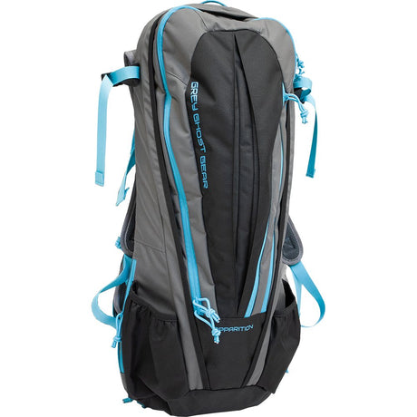 Grey Ghost Gear - Apparition SBR Bag in Black with Cyan Zips