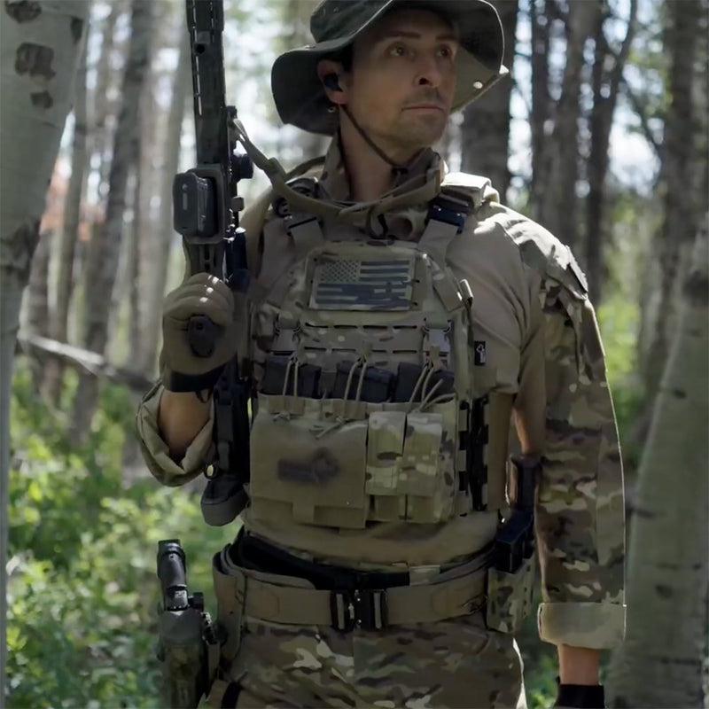 Guard Dog body armor for tactical and survival use, showcasing protective gear for outdoor and emergency scenarios.