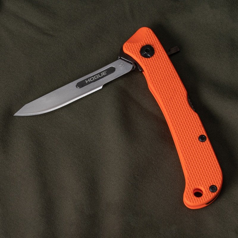 Hogue - Expel Folding Scalpel 2.5" Replaceable Blade Orange G10