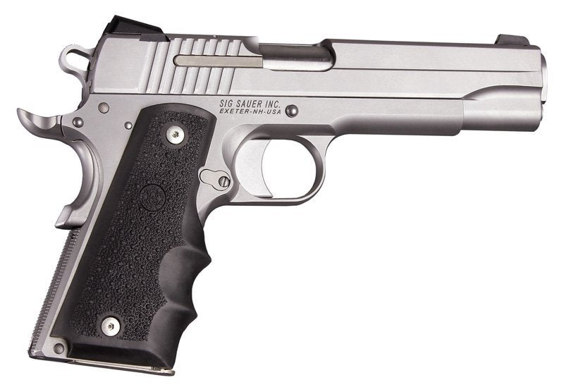 Hogue - 1911 Govt. Model OverMolded Rubber Grip Black