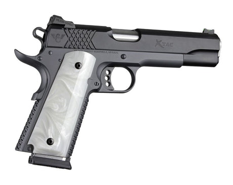 Hogue - Smooth Pearlized Polymer Grip Panels Ambi-Cut White