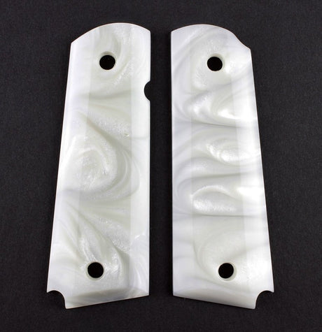 Hogue - Smooth Pearlized Polymer Grip Panels Ambi-Cut White